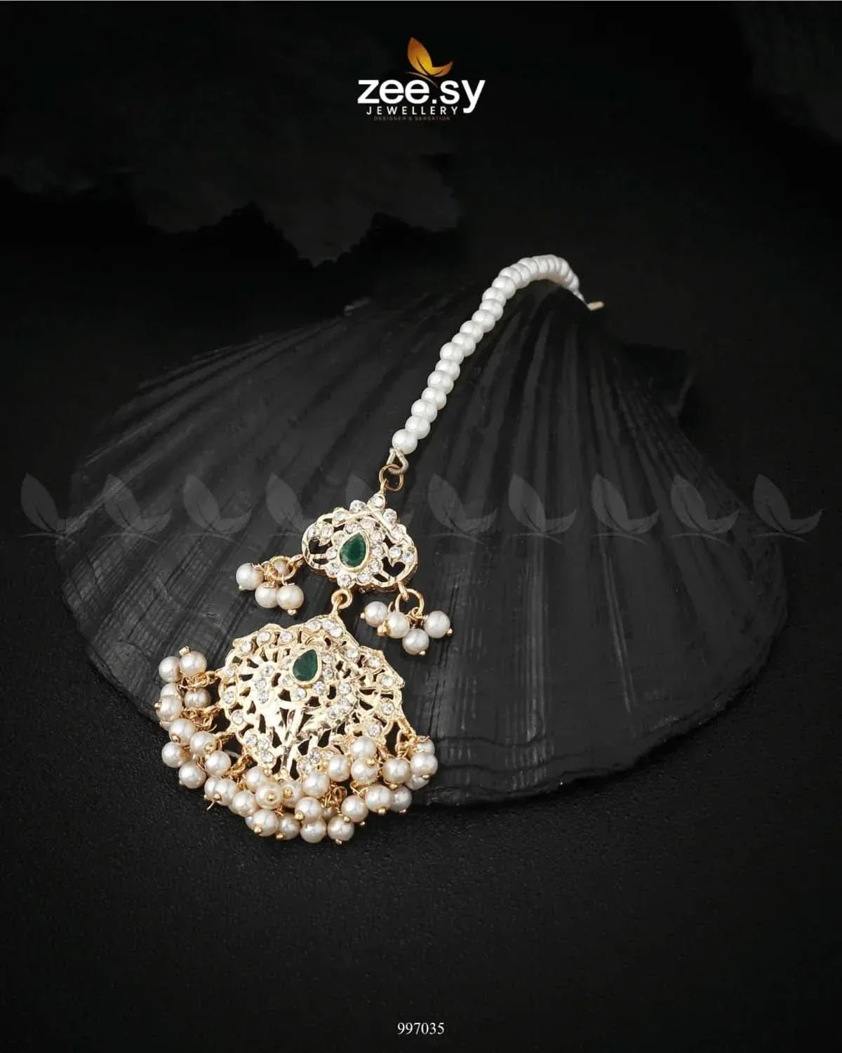 Anusha Bindiya Green bindiya - Zeesy Jewellery Pakistan | Premium Artificial & Imitation Jewellery