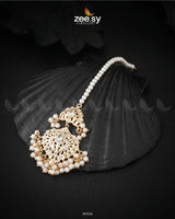 Anusha Bindiya Golden White bindiya - Zeesy Jewellery Pakistan | Premium Artificial & Imitation Jewellery
