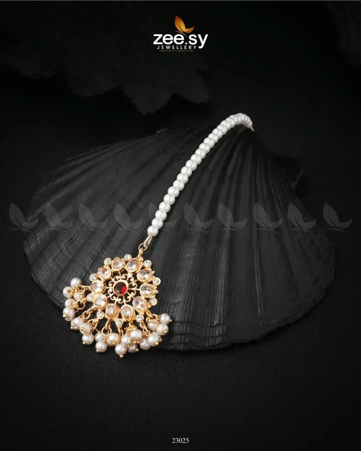 Rosebud Bindiya Red bindiya - Zeesy Jewellery Pakistan | Premium Artificial & Imitation Jewellery