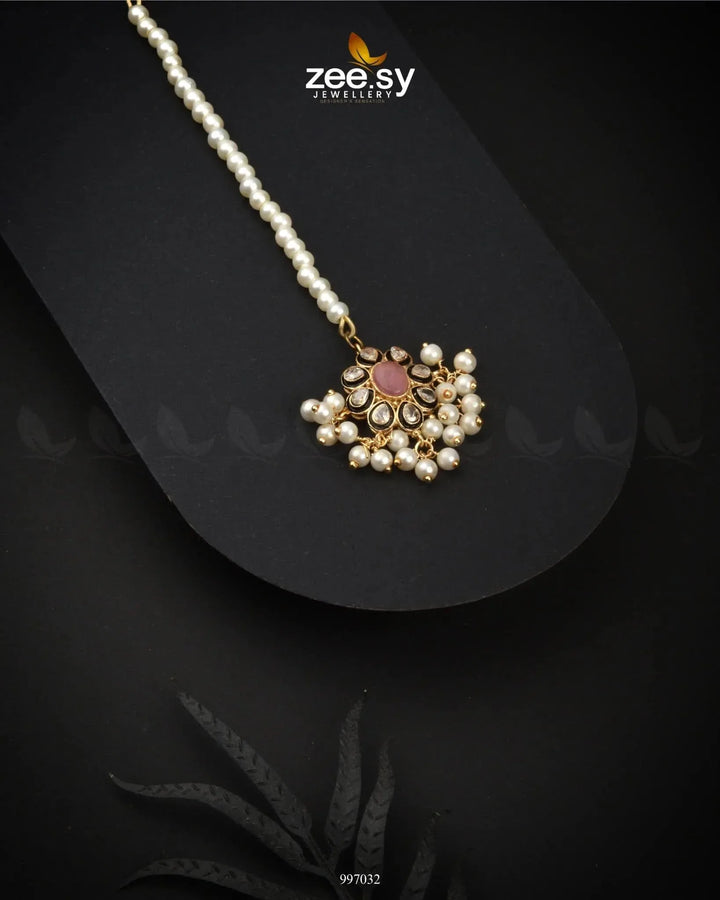 Scarlet Petal Bindiya Charm Pink bindiya - Zeesy Jewellery Pakistan | Premium Artificial & Imitation Jewellery