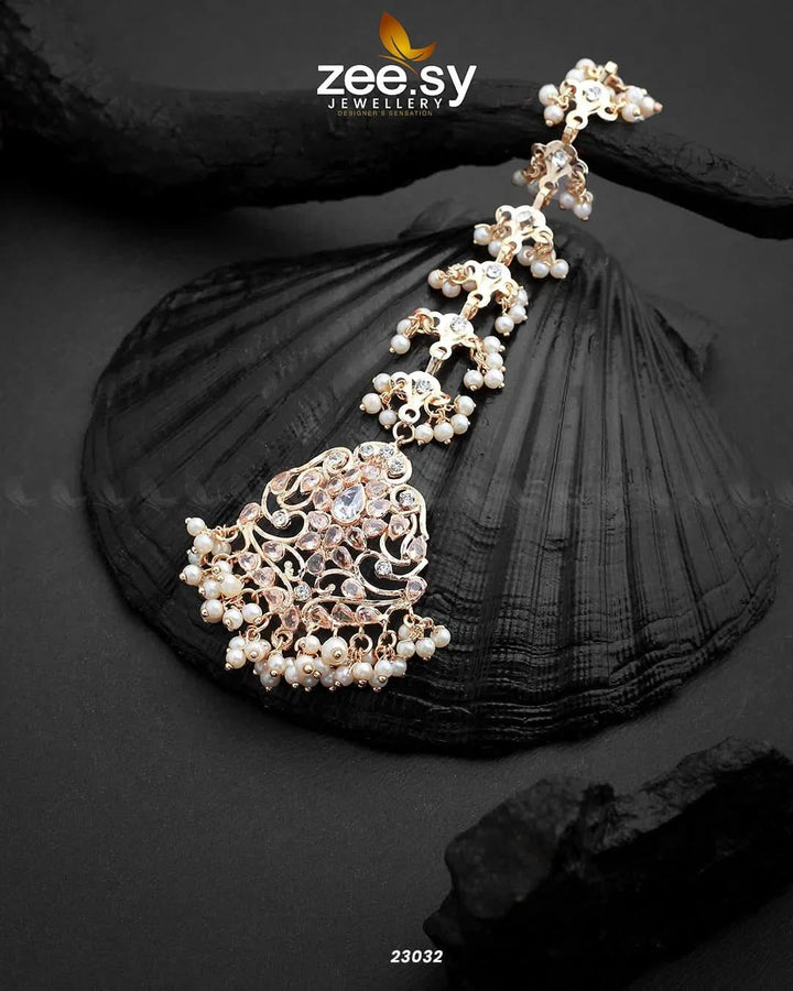 Elegance Bindiya White bindiya - Zeesy Jewellery Pakistan | Premium Artificial & Imitation Jewellery
