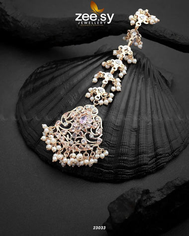Elegance Bindiya Pink bindiya - Zeesy Jewellery Pakistan | Premium Artificial & Imitation Jewellery