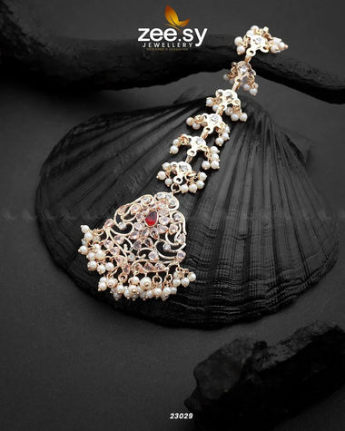 Elegance Bindiya Red bindiya - Zeesy Jewellery Pakistan | Premium Artificial & Imitation Jewellery