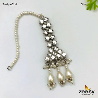 Bindiya-0110 Silver bindiya - Zeesy Jewellery Pakistan | Premium Artificial & Imitation Jewellery