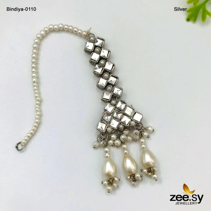Bindiya-0110 Silver bindiya - Zeesy Jewellery Pakistan | Premium Artificial & Imitation Jewellery