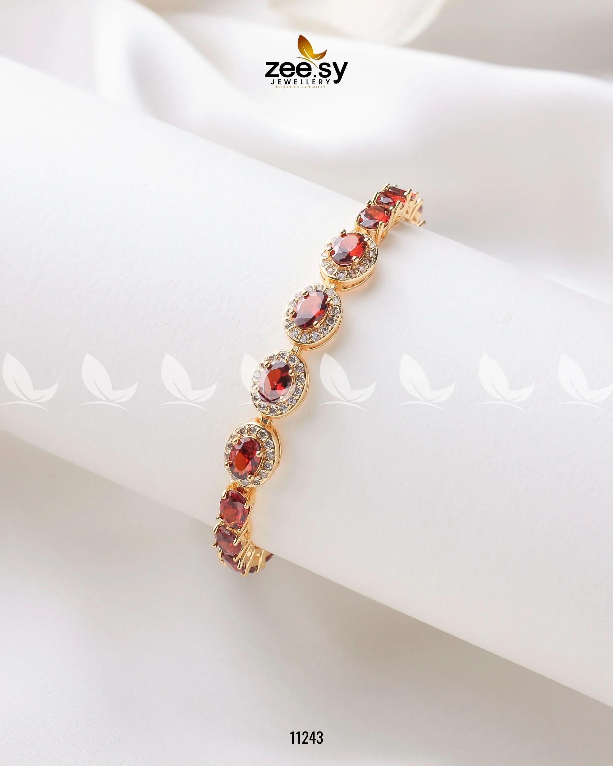 Burmese Bracelet Cherry Red Bracelet - Zeesy Jewellery Pakistan