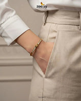 Bella Ribbon Bow Cluster Bracelet Bracelet - Zeesy Jewellery Pakistan | Premium Artificial & Imitation Jewellery