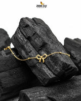 Delicate Ribbon Bow Charm Bracelet Bracelet - Zeesy Jewellery Pakistan | Premium Artificial & Imitation Jewellery