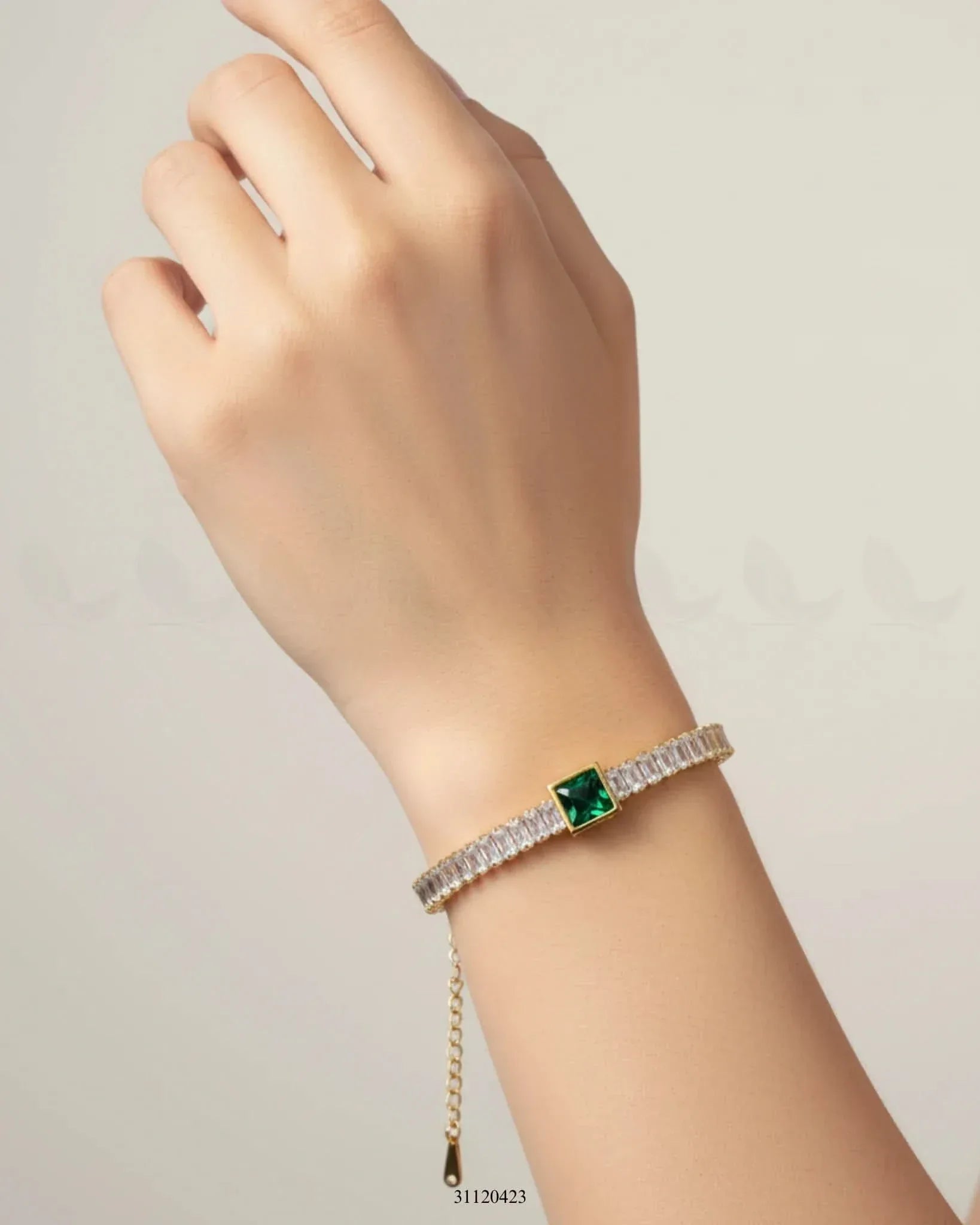 Delicate Solitaire Baguette Bracelet Bracelet - Zeesy Jewellery Pakistan | Premium Artificial & Imitation Jewellery