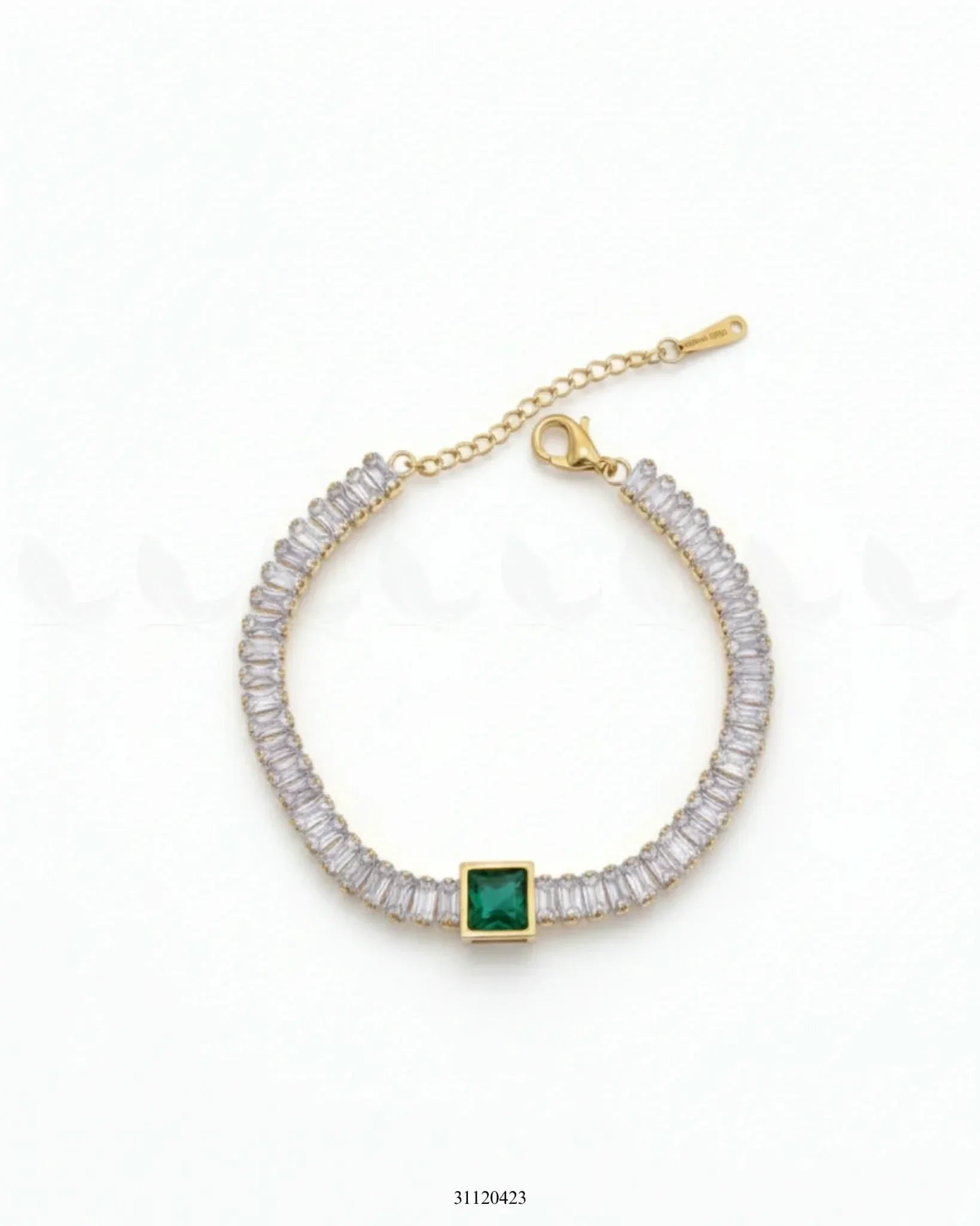 Delicate Solitaire Baguette Bracelet Bracelet - Zeesy Jewellery Pakistan | Premium Artificial & Imitation Jewellery