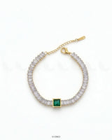 Delicate Solitaire Baguette Bracelet Bracelet - Zeesy Jewellery Pakistan | Premium Artificial & Imitation Jewellery