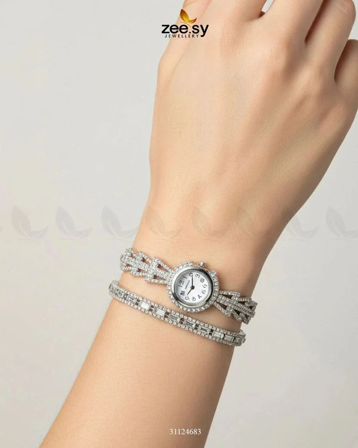 Elegant Cluster Bracelet Watch Bracelet - Zeesy Jewellery Pakistan | Premium Artificial & Imitation Jewellery