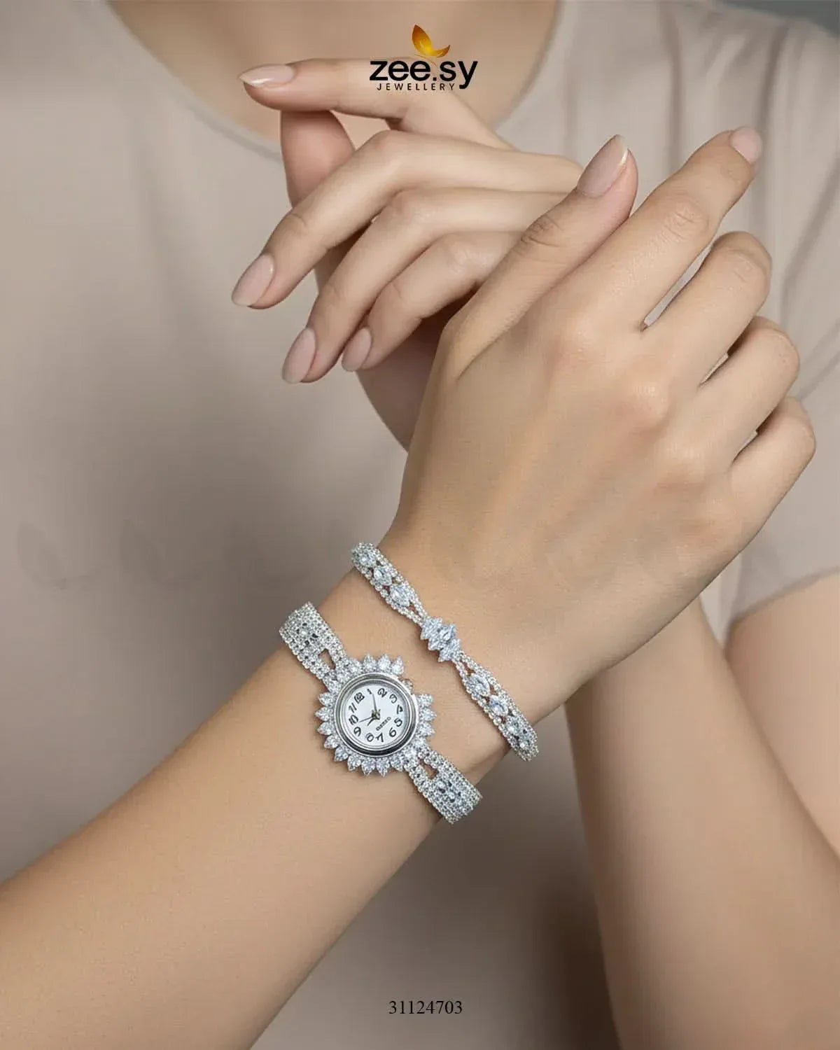 Exquisite Precious Bracelet Watch Bracelet - Zeesy Jewellery Pakistan | Premium Artificial & Imitation Jewellery