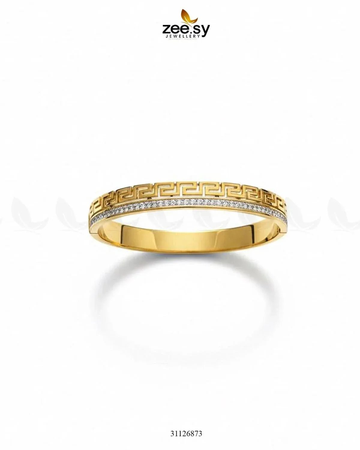 Greek Key Cluster Pave Bracelet Bracelet - Zeesy Jewellery Pakistan | Premium Artificial & Imitation Jewellery