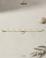 Hallow Curved Heart Bracelet Bracelet - Zeesy Jewellery Pakistan | Premium Artificial & Imitation Jewellery