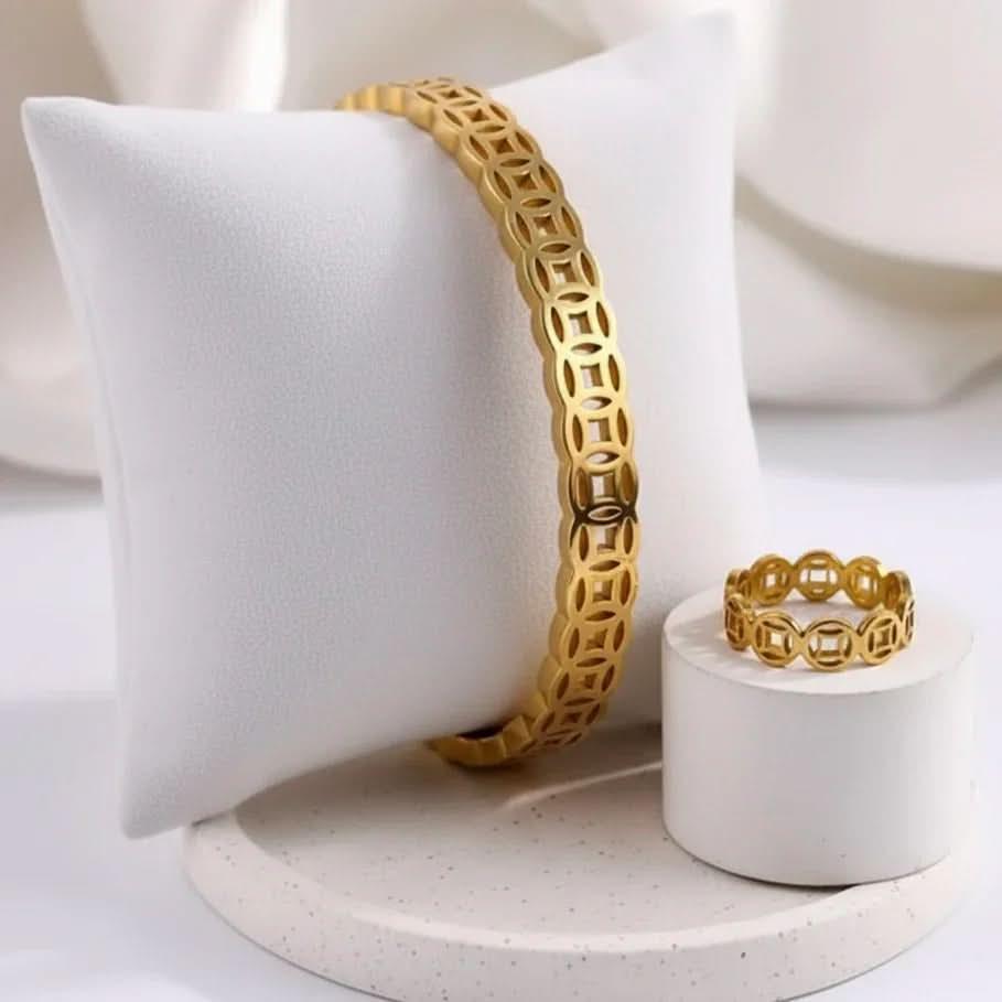 Haven Bracelet & Ring Duo Bracelet - Zeesy Jewellery Pakistan | Premium Artificial & Imitation Jewellery