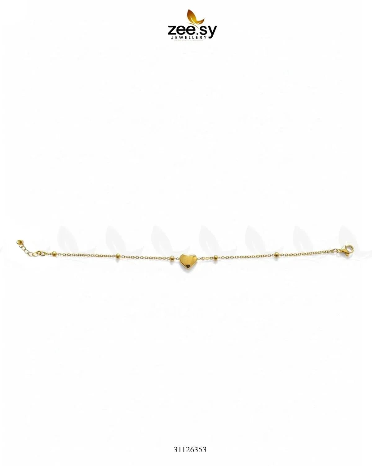 Majestic Sovereign Heart Bracelet Bracelet - Zeesy Jewellery Pakistan | Premium Artificial & Imitation Jewellery