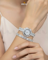 Rich Intricate Cluster Bracelet Watch Bracelet - Zeesy Jewellery Pakistan | Premium Artificial & Imitation Jewellery