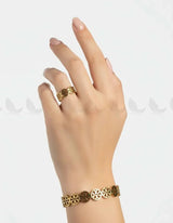 Spire Elegant Bracelet & Ring Duo Bracelet - Zeesy Jewellery Pakistan | Premium Artificial & Imitation Jewellery