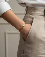Steeze Leaf Stainless Steel Bracelet Bracelet - Zeesy Jewellery Pakistan | Premium Artificial & Imitation Jewellery