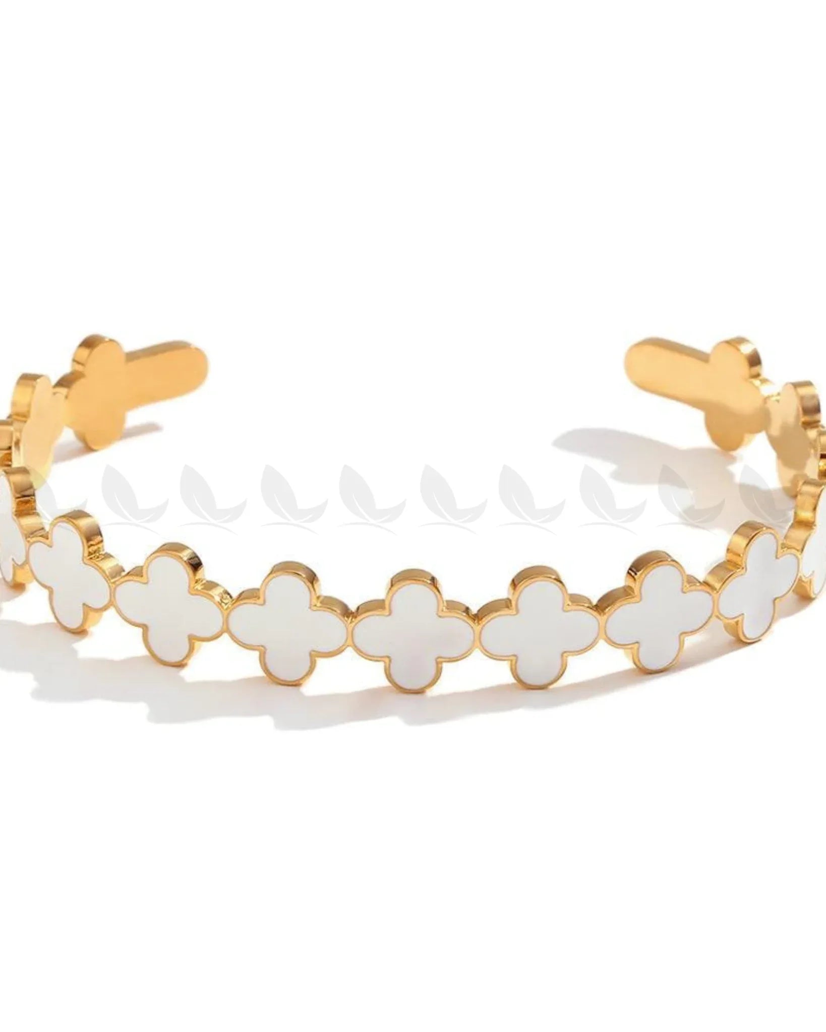 Crux Bracelet Golden White Bracelet - Zeesy Jewellery Pakistan | Premium Artificial & Imitation Jewellery