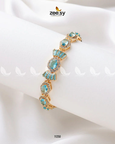 Mogra Bracelets Golden Feroza Bracelet - Zeesy Jewellery Pakistan | Premium Artificial & Imitation Jewellery