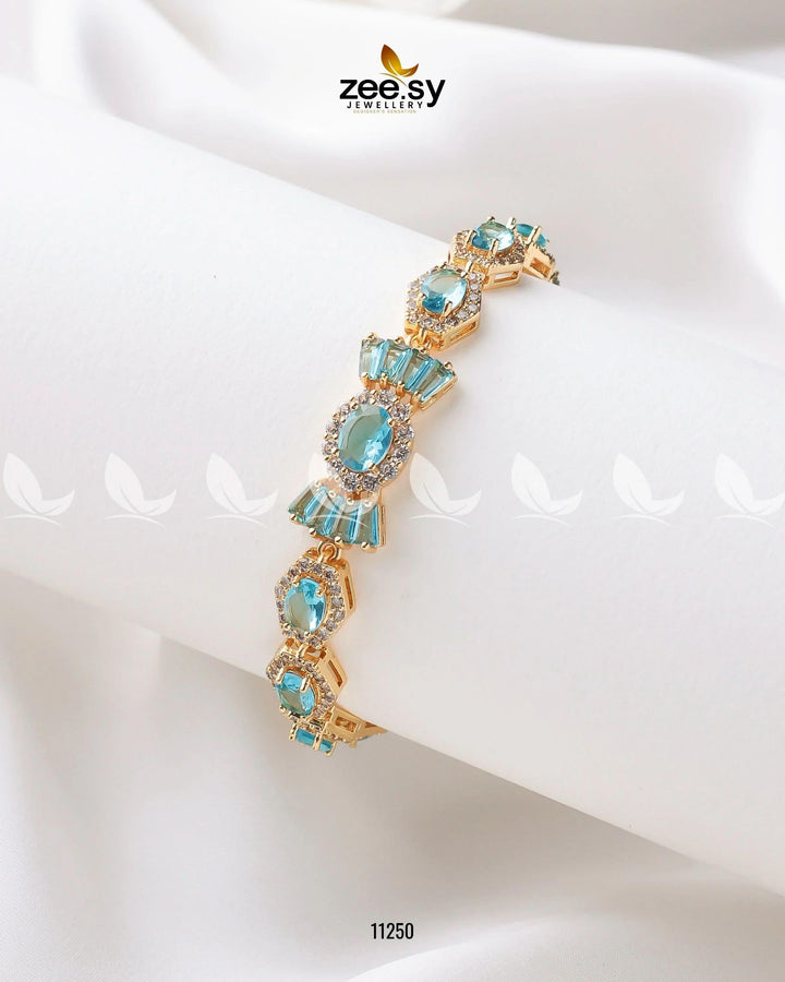 Mogra Bracelets Golden Feroza Bracelet - Zeesy Jewellery Pakistan | Premium Artificial & Imitation Jewellery