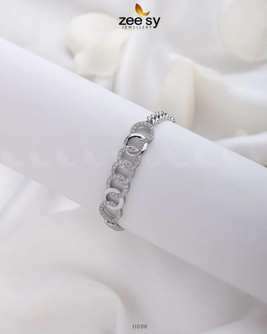 Honey Comb Bracelet Silver Bracelet - Zeesy Jewellery Pakistan | Premium Artificial & Imitation Jewellery