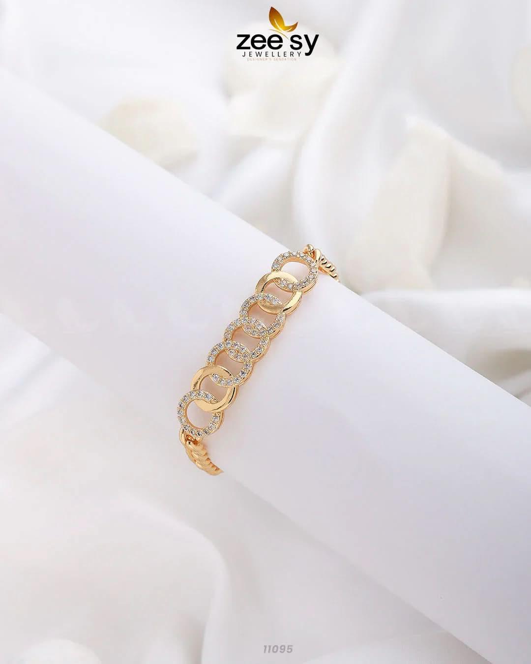 Honey Comb Bracelet Golden Bracelet - Zeesy Jewellery Pakistan | Premium Artificial & Imitation Jewellery