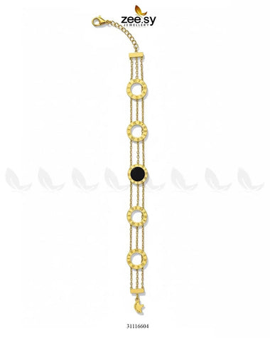 Tide Bracelet Golden Black Bracelet - Zeesy Jewellery Pakistan | Premium Artificial & Imitation Jewellery