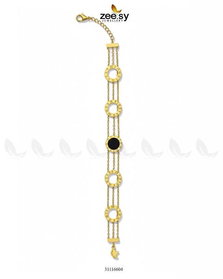 Tide Bracelet Golden Black Bracelet - Zeesy Jewellery Pakistan | Premium Artificial & Imitation Jewellery
