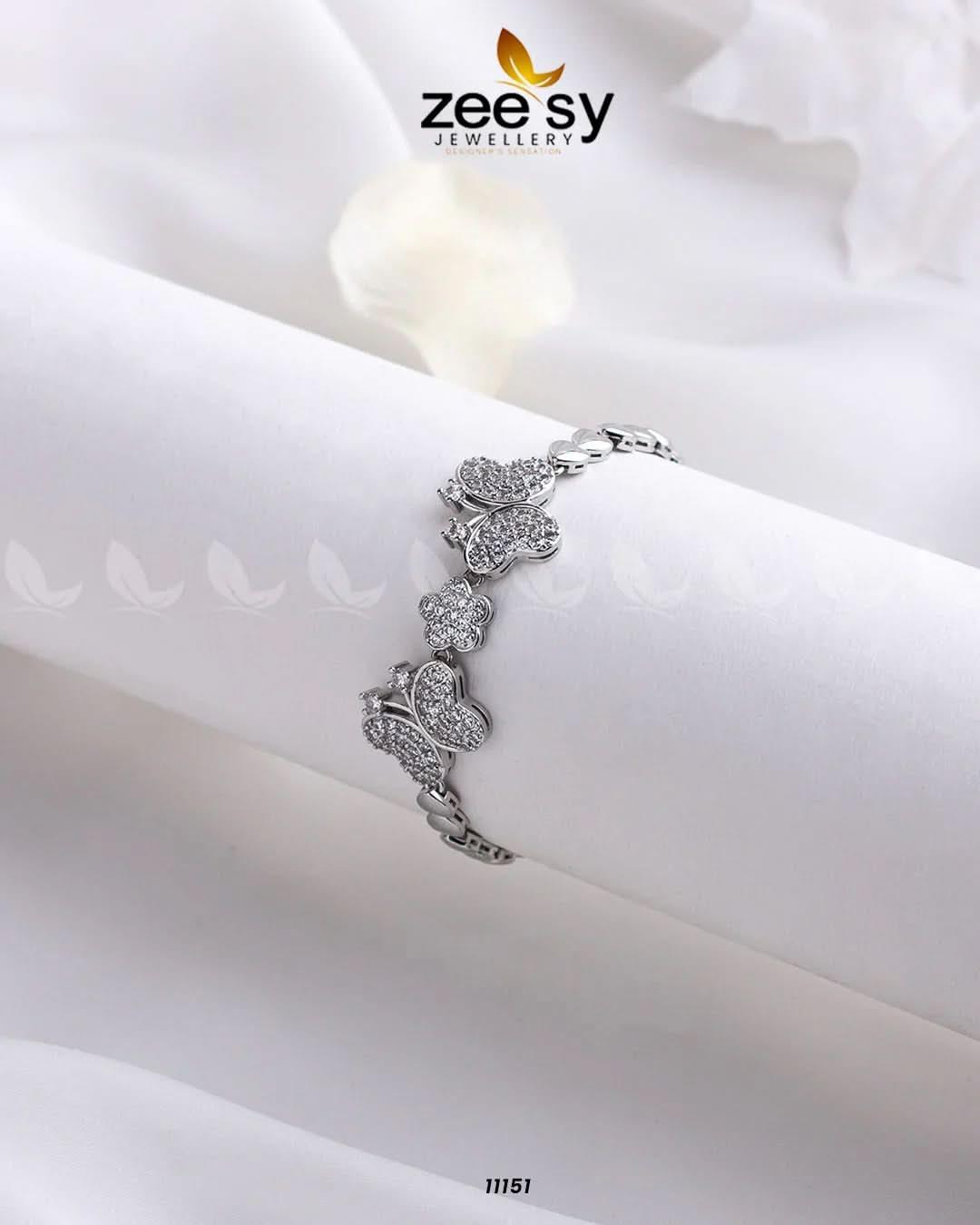 Butterfly Bracelets Silver Bracelet - Zeesy Jewellery Pakistan | Premium Artificial & Imitation Jewellery