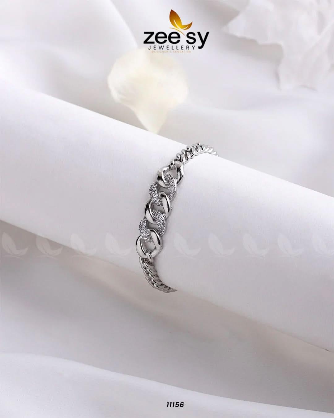 Cuff Bracelets Silver Bracelet - Zeesy Jewellery Pakistan | Premium Artificial & Imitation Jewellery