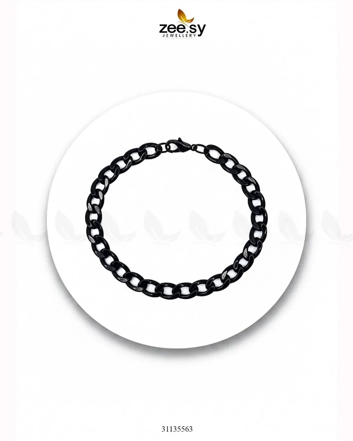 Empress Medium Charm Bracelet for Men Black Bracelet - Zeesy Jewellery Pakistan | Premium Artificial & Imitation Jewellery