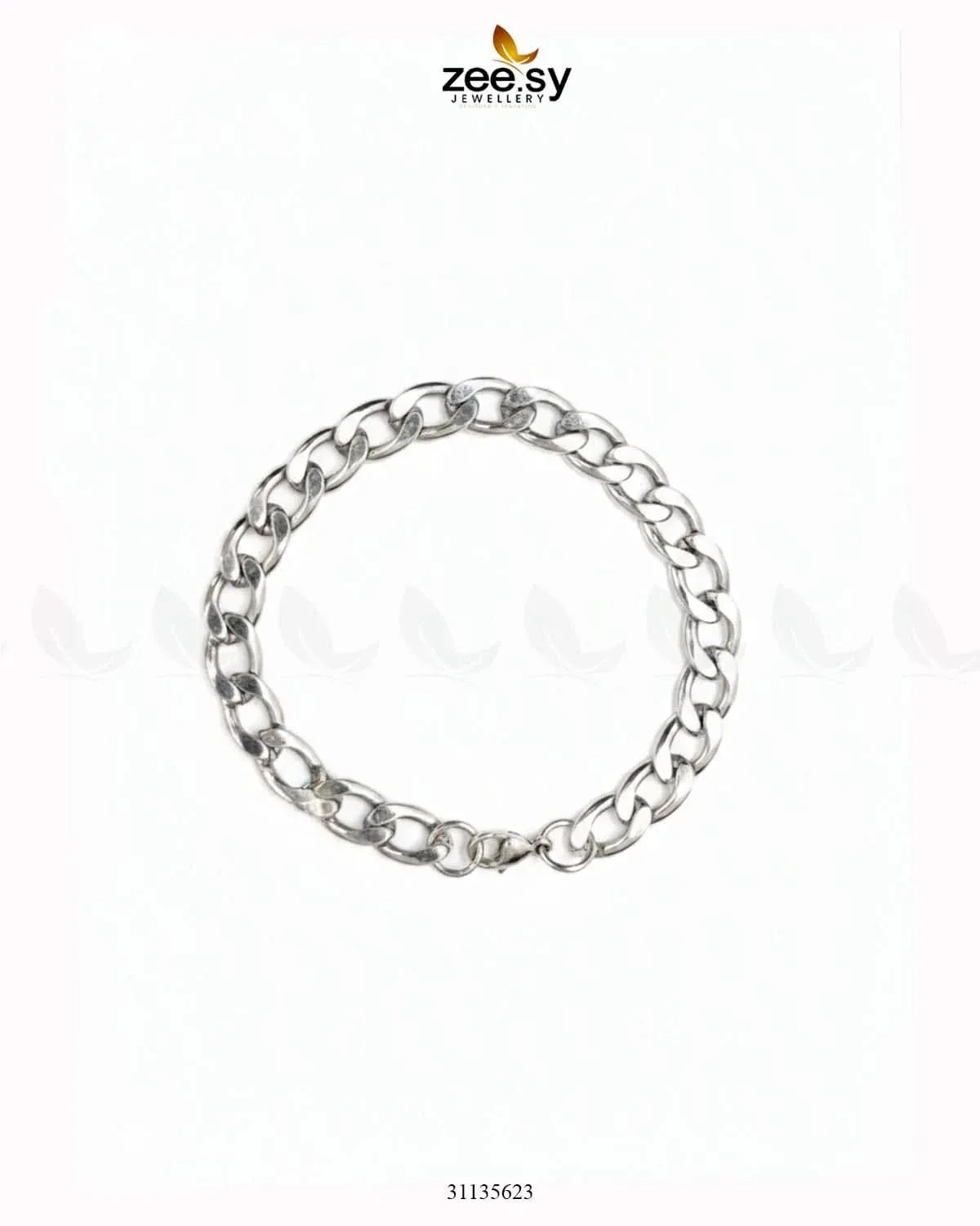 Empress Small Charm Bracelet for Men Silver Bracelet - Zeesy Jewellery Pakistan | Premium Artificial & Imitation Jewellery