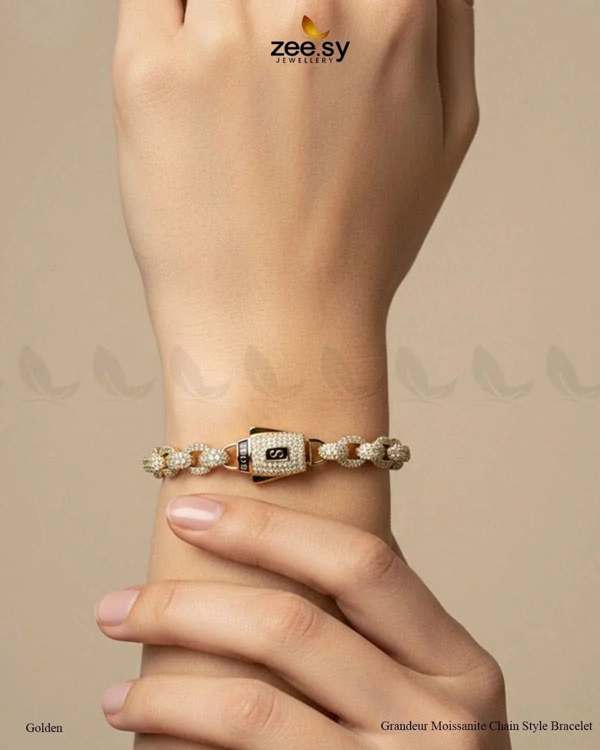 Grandeur Moissanite Charm Style Bracelet Bracelet - Zeesy Jewellery Pakistan | Premium Artificial & Imitation Jewellery