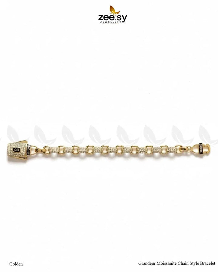 Grandeur Moissanite Charm Style Bracelet Bracelet - Zeesy Jewellery Pakistan | Premium Artificial & Imitation Jewellery
