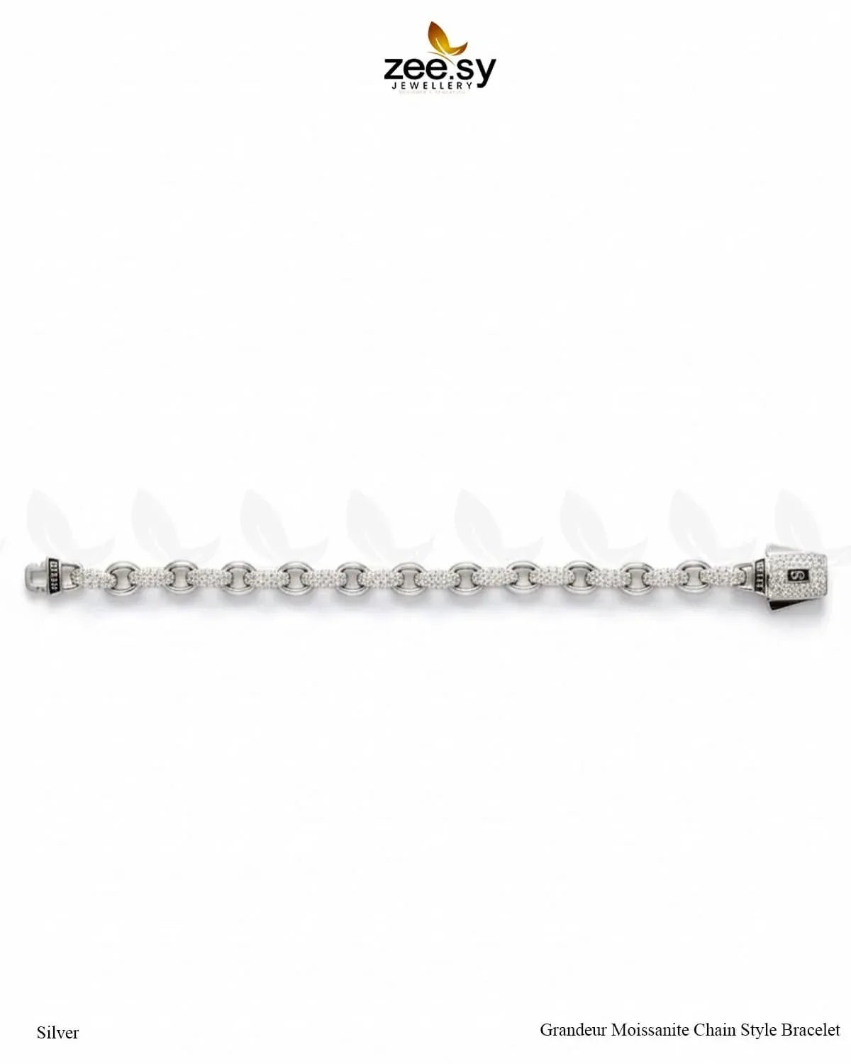 Grandeur Moissanite Charm Style Bracelet Bracelet - Zeesy Jewellery Pakistan | Premium Artificial & Imitation Jewellery
