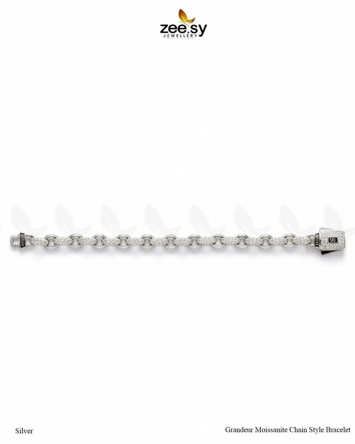 Grandeur Moissanite Charm Style Bracelet Bracelet - Zeesy Jewellery Pakistan | Premium Artificial & Imitation Jewellery
