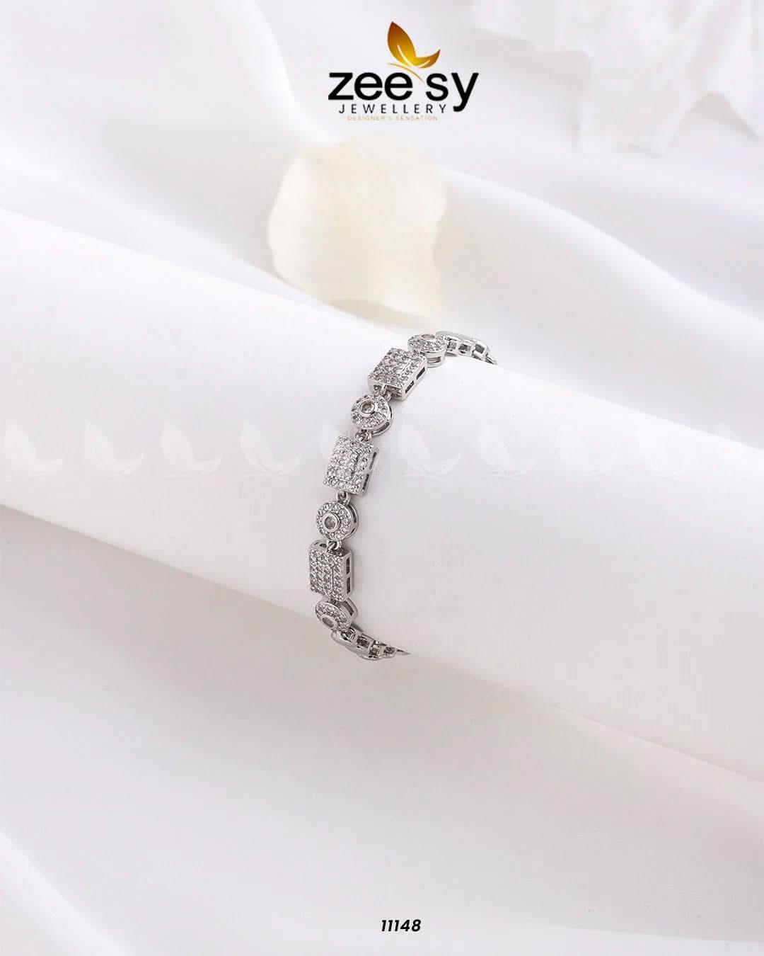 Lattice Bracelets Silver Bracelet - Zeesy Jewellery Pakistan | Premium Artificial & Imitation Jewellery