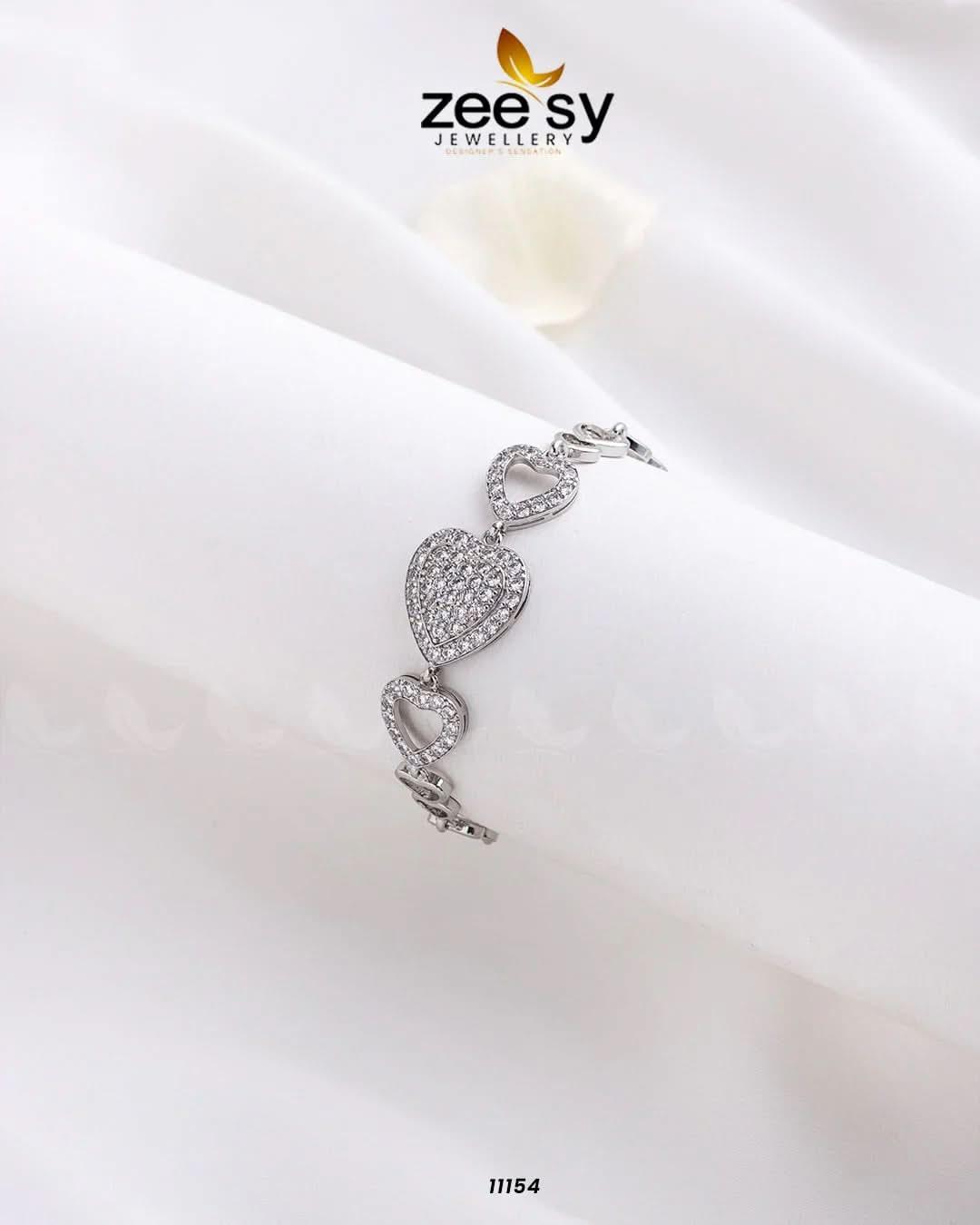 Love Cuff Bracelets Silver Bracelet - Zeesy Jewellery Pakistan | Premium Artificial & Imitation Jewellery