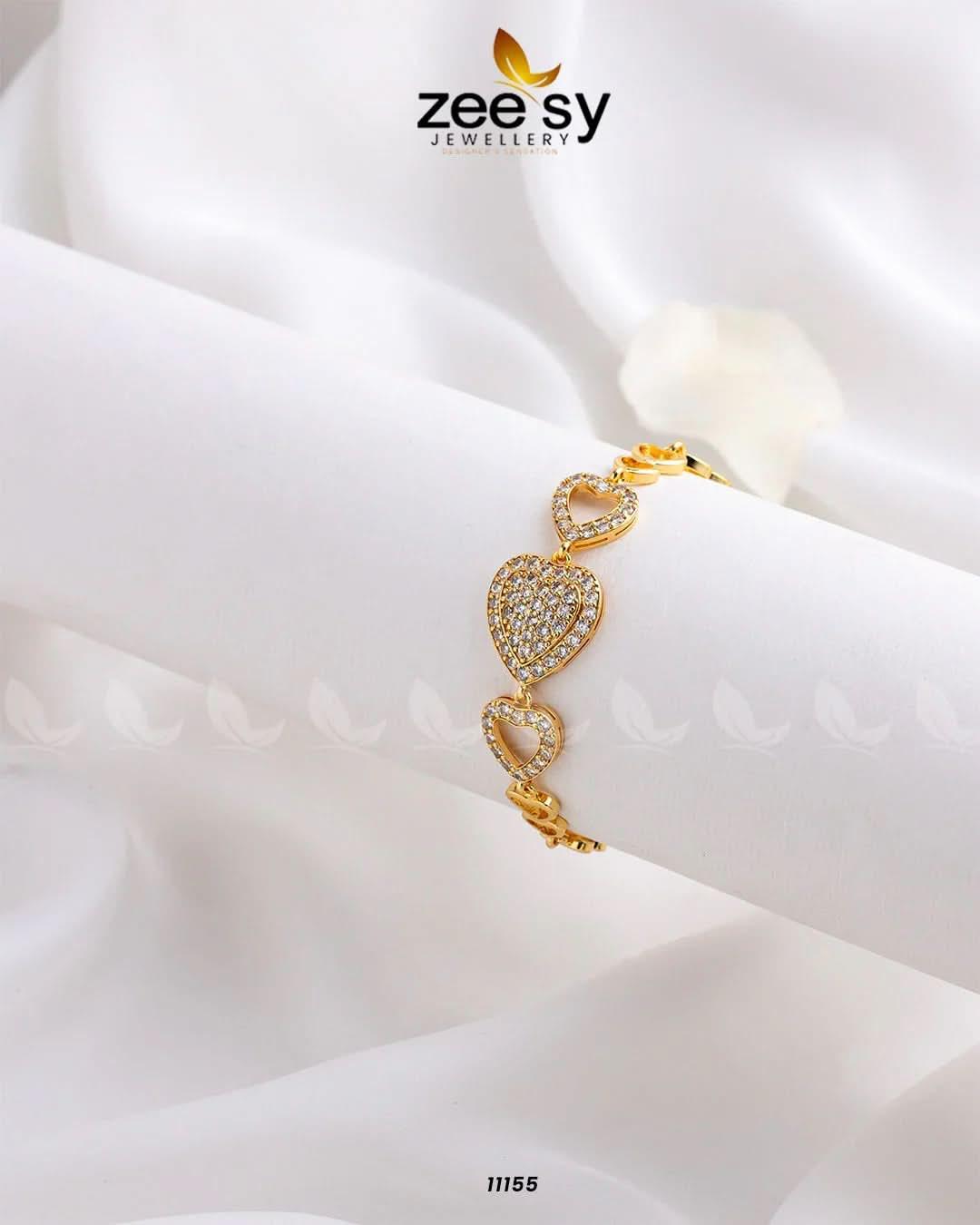 Love Cuff Bracelets Golden Bracelet - Zeesy Jewellery Pakistan | Premium Artificial & Imitation Jewellery