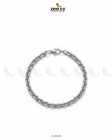 Midnight Bold Braided Bracelet for Men Silver Bracelet - Zeesy Jewellery Pakistan | Premium Artificial & Imitation Jewellery