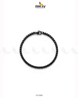 Mono Round Small Box Bracelet for Men Black Bracelet - Zeesy Jewellery Pakistan | Premium Artificial & Imitation Jewellery