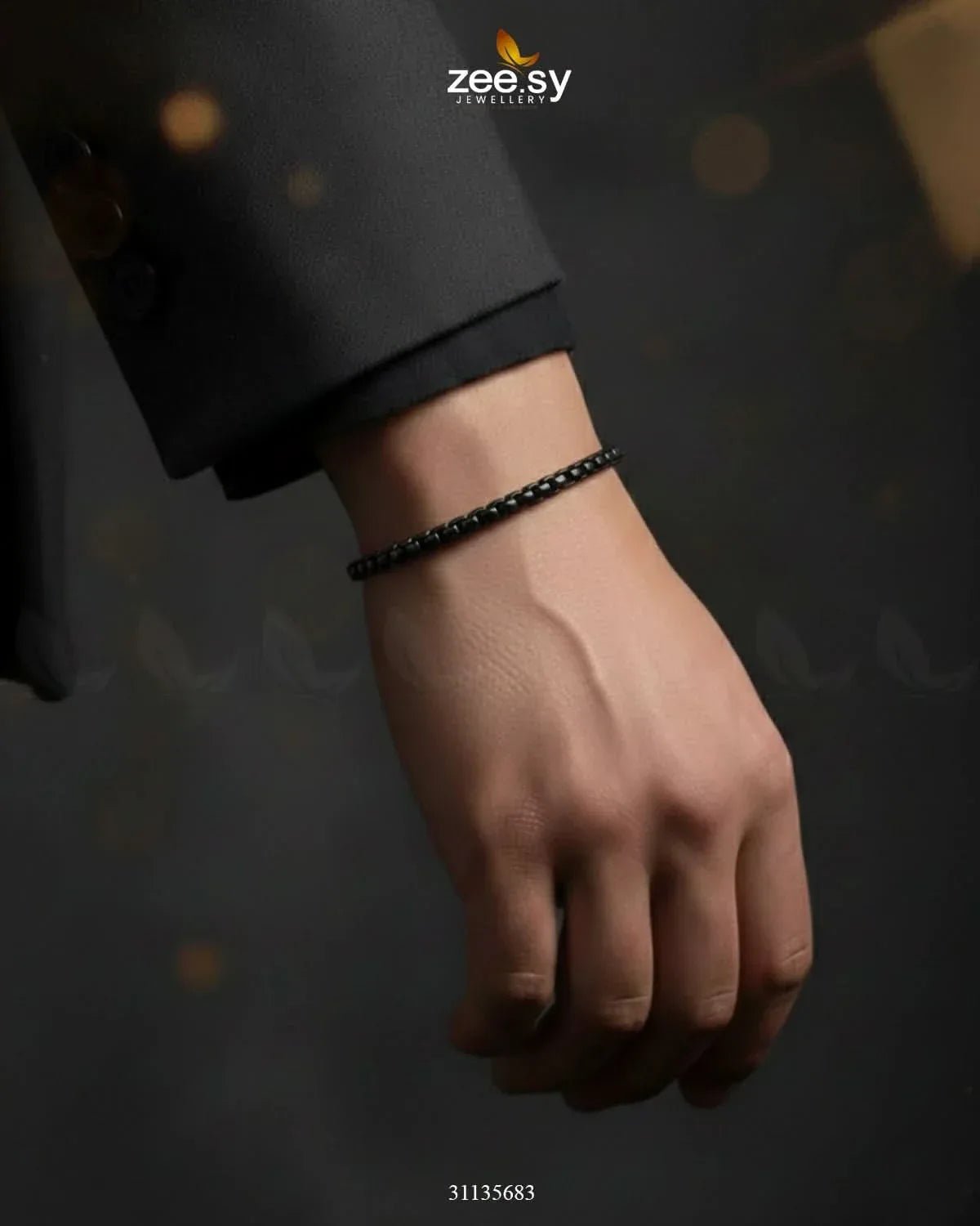 Mono Round Small Box Bracelet for Men Bracelet - Zeesy Jewellery Pakistan | Premium Artificial & Imitation Jewellery