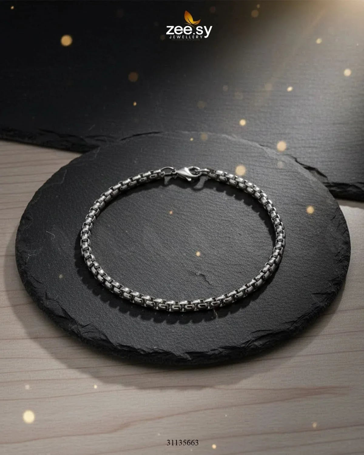 Mono Round Small Box Bracelet for Men Bracelet - Zeesy Jewellery Pakistan | Premium Artificial & Imitation Jewellery