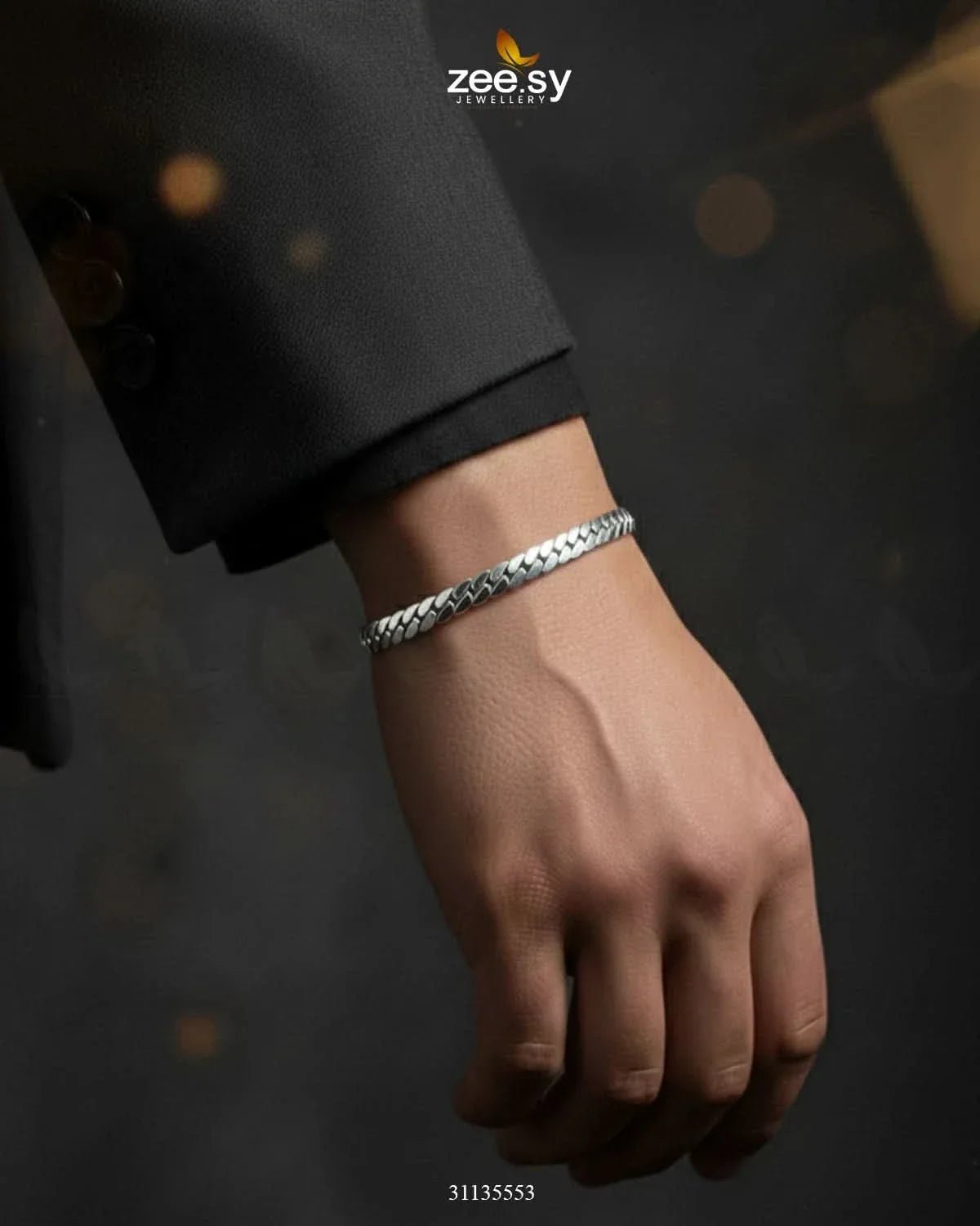 Moon Medium Lace Bracelet for Men Bracelet - Zeesy Jewellery Pakistan | Premium Artificial & Imitation Jewellery