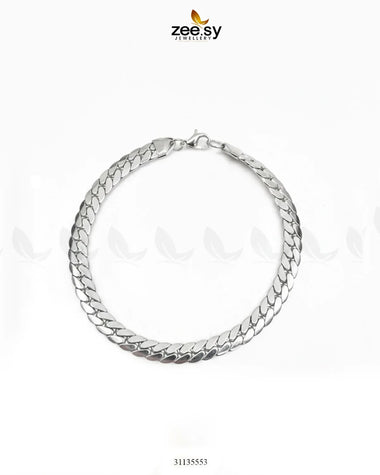 Moon Medium Lace Bracelet for Men Silver Bracelet - Zeesy Jewellery Pakistan | Premium Artificial & Imitation Jewellery