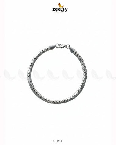 Moon Small Lace Bracelet for Men Silver Bracelet - Zeesy Jewellery Pakistan | Premium Artificial & Imitation Jewellery