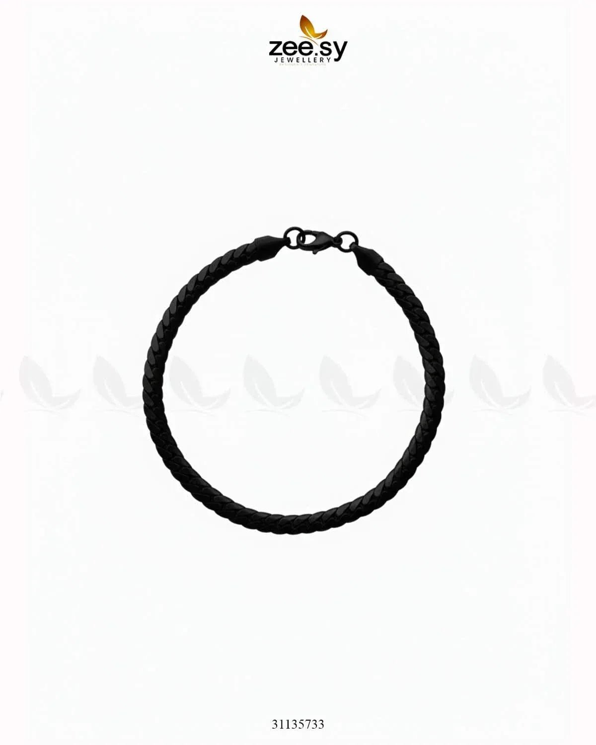 Moon Small Lace Bracelet for Men Black Bracelet - Zeesy Jewellery Pakistan | Premium Artificial & Imitation Jewellery